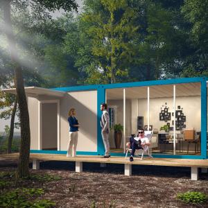 40ft Flat Pack Container House Modern Flat Pack Home Office