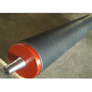 Rubber Paper Making Machine Parts Grooved Press Roll For Paper Mill