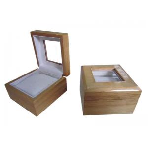 China Luxury new leather wood watch box with transparent window supplier