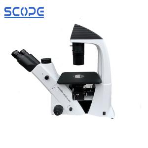 China Inverted 400x Scientific Medical Microscope Trinocular Head High Eye Point supplier
