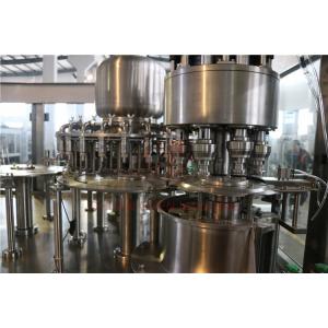 China 3 In 1 Glass Bottle Soda Filling Machine / Automatic Bottle Filling Equipment supplier
