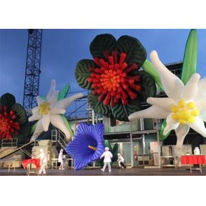 China 8m Decorative Inflatable Flowers For Wedding Decorations with PVC Tarpaulin Material supplier