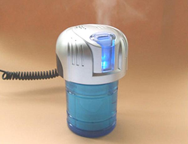 12V DC Silver Blue Mist and Negative Ions Car Air Humidifiers and Home Air