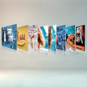 Free Standing Seg Photo Fabric Picture Frames Display For Exhibition Shopping Mall