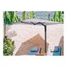 China 2.5m Green Color Garden CE Wall Mount Parasol wholesale