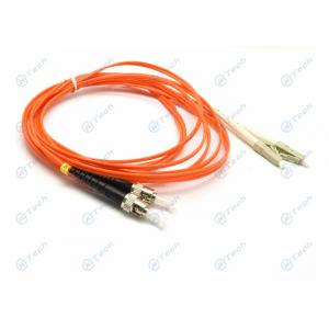 China Duplex LC To ST Fiber Jumper , Multimode Fiber Patch Cable PC Polishing Type supplier
