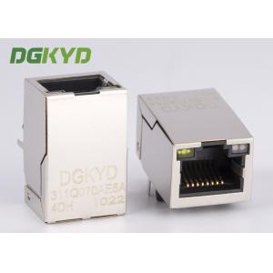 Ethernet Magnetic socket RJ45 with Transformer 1000 BASE-TX 10P8C tab up OEM/ODM