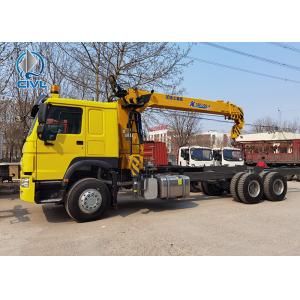 China HOWO 6X4 Cargo Truck With 10 Tons Straight Boom Truck Mounted Crane Truck Crane Colour Option wholesale