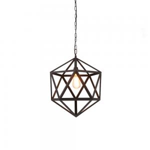 China ECOBRT Industrial Polyhedron Pendant Light Vintage Pendant Lighting Antique Hanging Light 1 Light Barn Metal Light supplier