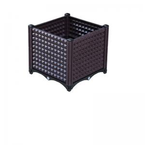 Decorative Modern PP Large Square Plastic Planter Boxes For Balcony