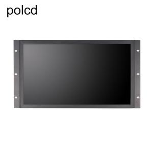 China PC Metal Frame Rack Mounting Open Frame Resistive Touch Monitor 18.5 Industrial Panel supplier