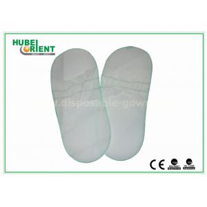China Disposable White Elasticized Men / Women'S Toe Shoes For Beauty Centers supplier