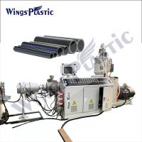 China 11-37kw Main Motor Power HDPE Pipe Extruder Machine 18-36kw Heating Power on sale