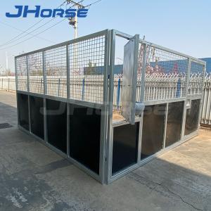 Fácil provisório plástico do HDPE estável móvel da caixa do cavalo instalar com telhado