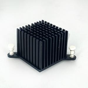 China AL6063-T5 Profiles Extrusion Heat Sink Anodizing Black For South Bridge Chip supplier
