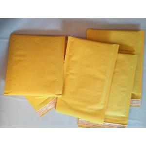 China Gravure Printing Yellow Bubble Envelopes , Envelope With Bubble Wrap Inside supplier