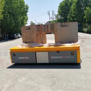 China Heavy Load 10Ton Battery Powered Transfer Cart Remote Control supplier