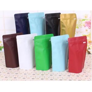 Matte Stand Up Coffee Bean Packaging Bags Plastic Custom Printed Coffee Bag With Valve