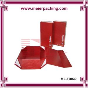 China Club Wine Box Packaging Handmade Decorated special red Paper Gift Box ME-FD030 supplier