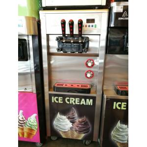 China Commercial Ice Cream Machine Soft Serve Freezer R22 Refrigerator Capacity 18-23L/h supplier