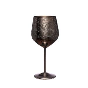 Stainless Steel Wine Glass 18 oz Unbreakable Stemmed Wine Goblet  For Indoor Outdoor Events