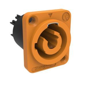 China Utilisation extérieure Connecteur électrique féminin à 3 broches jaune Mécanisme de verrouillage sécurisé Protection adéquate pour affichage LED Connecteur extérieur supplier