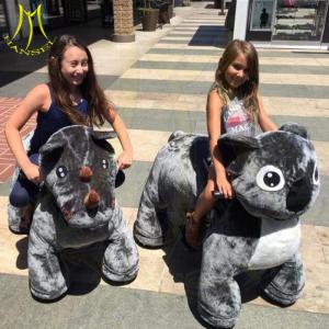 China Hansel amusement park electric motorized animal car plush toy rides supplier