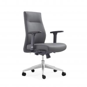 China MID Back Leather Visitor Chair PU/Pvc Upholstery For Office Meeting Room supplier