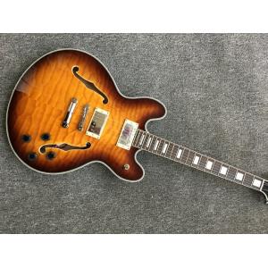 China 2018 New ES-339 Small Jazz Electric Guitar es 339 semi yollow body In Sunburst ES339 supplier