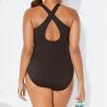 China Plus Size Cross Back Gradient Printing Womens Swimwear One Piece Swimsuit wholesale
