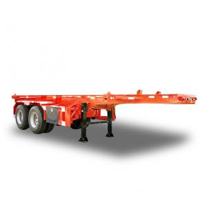 Orange 5000kg Sliding Skeletal Trailer T700 2 Axle Flatbed
