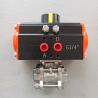 China 90 Degree Rotary Actuator Rack And Pinion Pneumatic Control Ball Valve wholesale