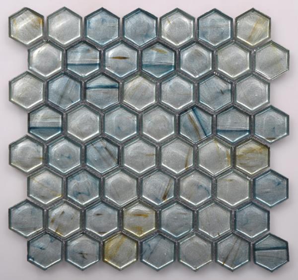 Latest Agglomerate Mosaic Tile with Hexagon Shape