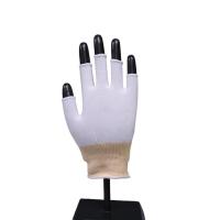 China Sterile Ambidextrous Cleanroom Half Finger Nylon Glove Liners Lint Free on sale