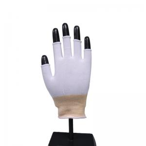 Sterile Ambidextrous Cleanroom Half Finger Nylon Glove Liners Lint Free