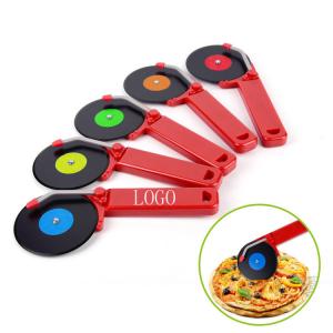Creative disc stype pizza knife stainless steel pizza knife 9*22cm logo customized