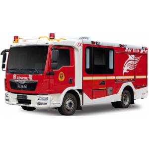 China MAN Small Fire Fighting Truck and Foam Tender with 8 Firefighters supplier