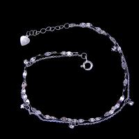 China Customized Plain Silver Bracelet / Extension Chain Silver Ankle Bracelet on sale