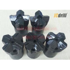 China 7° Tungsten Carbide cross Rock Drill Bits for Quarry / Mining Drilling 27 - 76 mm supplier