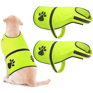 Polyester Reflective Pet Vest High Visibility Jacket For Walking Running Hiking