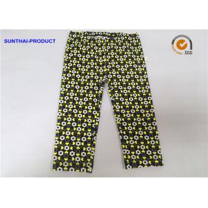 China Color Customized Cute Baby Girl Leggings Heart / Circle Printed Without Side Seam supplier