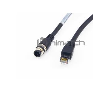 China Câble Ethernet industriel du chat 5, 5m M12 flexible au câble Ethernet Rj45 supplier