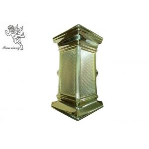 China Coffin Swing Handle Decoration Coffin Corner PP Material Pale Gold Coffin Accessories supplier