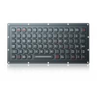 China Compact Lightweight Silicone Industrial Keyboard IP65 Dynamic Front Panel on sale