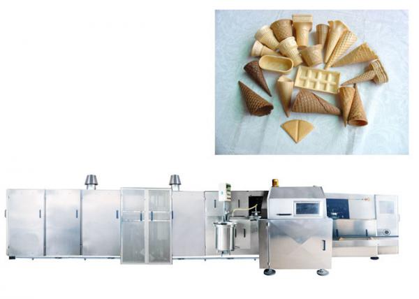 Wafer Cone Ice Cream Making Equipment , High Capacity Ice Cream Production