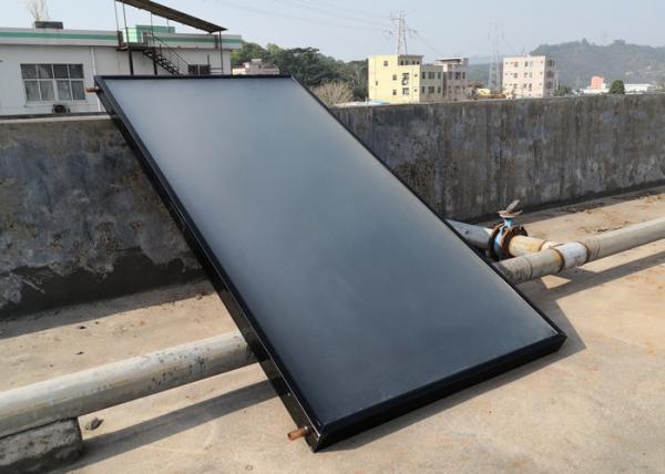 Chrome Flat Panel Solar Collector , Stable Heat Pipe Solar Collector