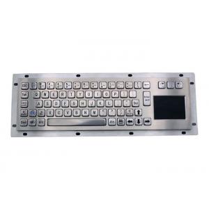 China 40counts/Mm Sus304 Industrial Metal Keyboard IP65 Brushed Stainless Steel Keyboard supplier