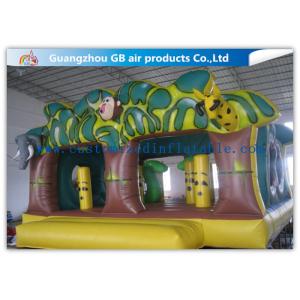 Zoo Theme Inflatable Jungle Bouncer Amusement Jungle Inflatable Bouncy Castle