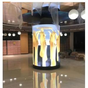 China Indoor P2.5 Soft Module Curved Flexible LED Display Screen For Cylindrical Column supplier