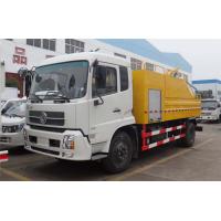 China Sewage Vacuum Suction Truck With 4000 Liters High Pressure Cleaning Water Tank on sale